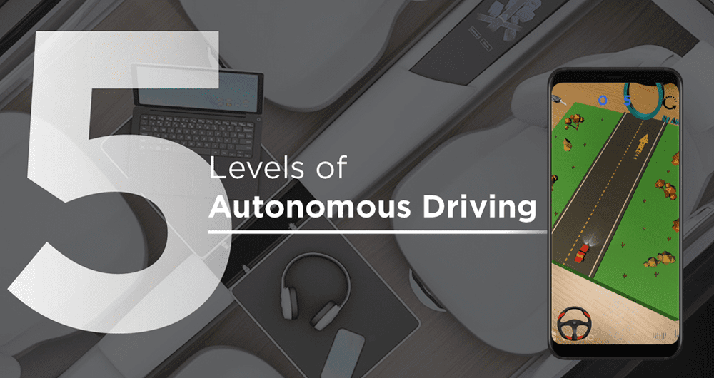 AR App: 5 Lvls of Autonomous Driving